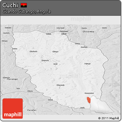 Silver Style Panoramic Map of Cuchi