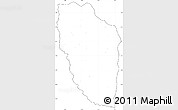 Blank Simple Map of Cuchi, cropped outside, no labels