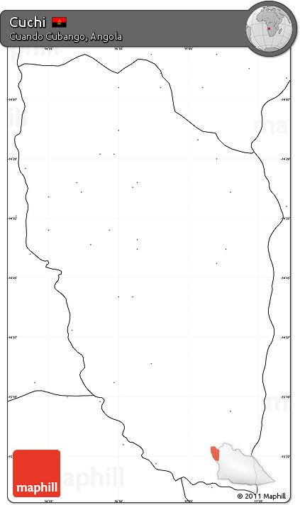Blank Simple Map of Cuchi, no labels