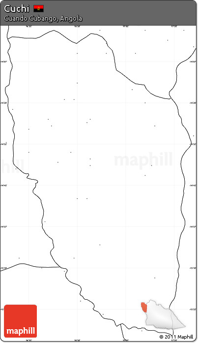 Blank Simple Map of Cuchi, no labels