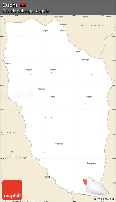 Classic Style Simple Map of Cuchi
