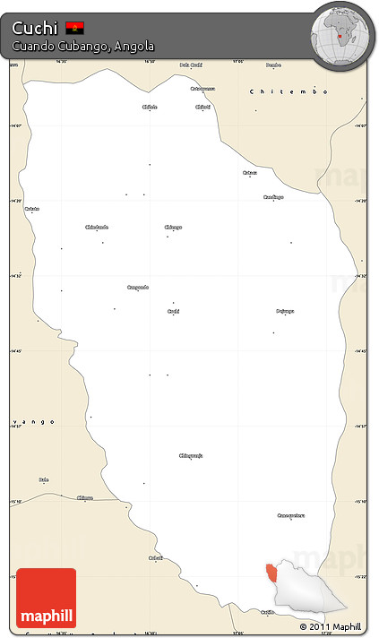 Classic Style Simple Map of Cuchi