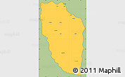 Savanna Style Simple Map of Cuchi, cropped outside