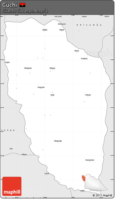 Silver Style Simple Map of Cuchi
