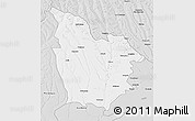 Silver Style 3D Map of Cuito Cuanavale