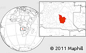 Blank Location Map of Cuito Cuanavale