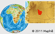 Physical Location Map of Cuito Cuanavale