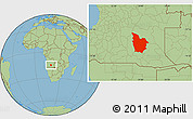 Savanna Style Location Map of Cuito Cuanavale