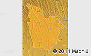 Political Map of Cuito Cuanavale, physical outside