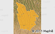 Political Map of Cuito Cuanavale, satellite outside
