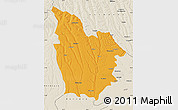 Political Map of Cuito Cuanavale, shaded relief outside