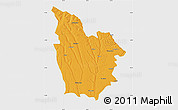 Political Map of Cuito Cuanavale, single color outside
