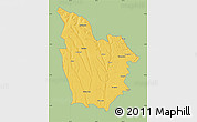 Savanna Style Map of Cuito Cuanavale, single color outside