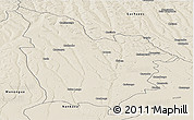 Shaded Relief Panoramic Map of Cuito Cuanavale