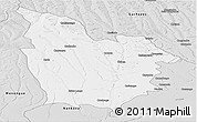 Silver Style Panoramic Map of Cuito Cuanavale