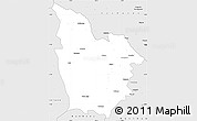 Silver Style Simple Map of Cuito Cuanavale
