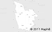 Silver Style Simple Map of Cuito Cuanavale, single color outside