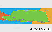 Political Panoramic Map of Dirico