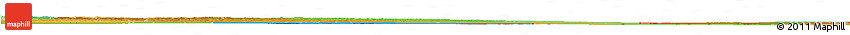Physical Horizon Map of Cuando Cubango, political shades outside
