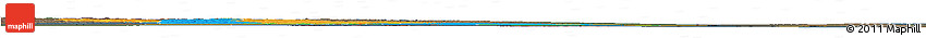 Political Horizon Map of Cuando Cubango, darken, semi-desaturated