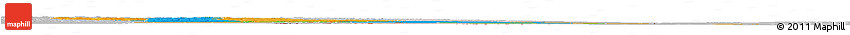 Political Horizon Map of Cuando Cubango, lighten, desaturated