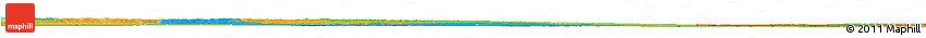 Political Horizon Map of Cuando Cubango, political shades outside