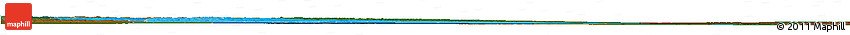Political Shades Horizon Map of Cuando Cubango, darken