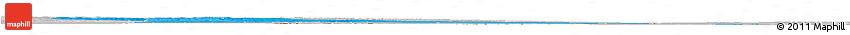 Political Shades Horizon Map of Cuando Cubango, lighten, desaturated