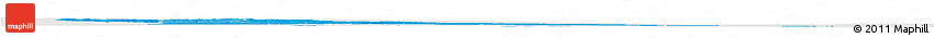 Political Shades Horizon Map of Cuando Cubango, single color outside