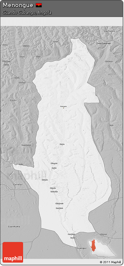 Gray 3D Map of Menongue