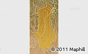 Physical 3D Map of Menongue, satellite outside