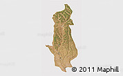 Satellite 3D Map of Menongue, cropped outside