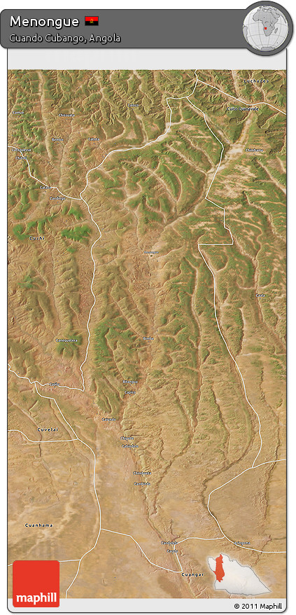 Satellite 3D Map of Menongue