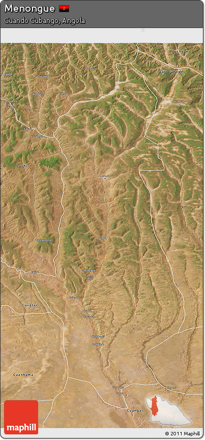 Satellite 3D Map of Menongue