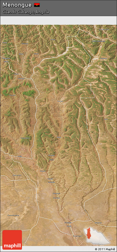 Satellite 3D Map of Menongue