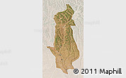 Satellite 3D Map of Menongue, lighten