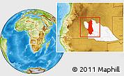 Physical Location Map of Menongue, highlighted parent region