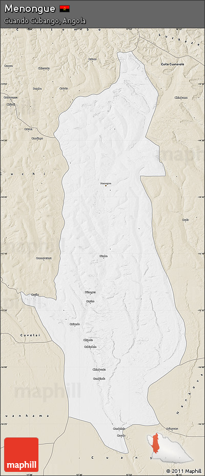 Classic Style Map of Menongue