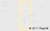 Classic Style Map of Menongue, single color outside