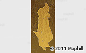Physical Map of Menongue, darken