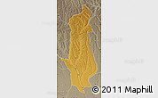 Physical Map of Menongue, semi-desaturated