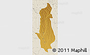 Physical Map of Menongue, shaded relief outside