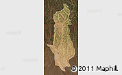 Satellite Map of Menongue, darken