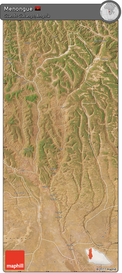 Satellite Map of Menongue