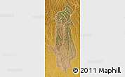 Satellite Map of Menongue, physical outside