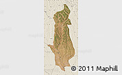Satellite Map of Menongue, shaded relief outside