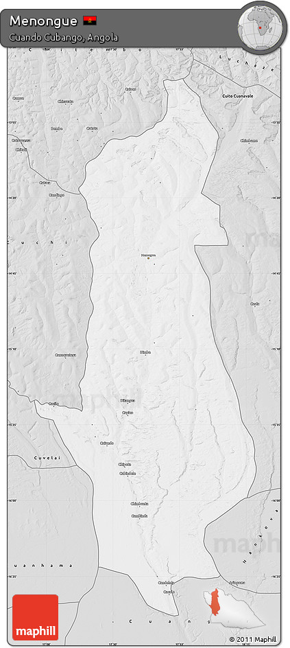 Silver Style Map of Menongue