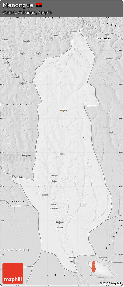 Silver Style Map of Menongue