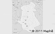 Silver Style Panoramic Map of Menongue