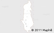 Classic Style Simple Map of Menongue, cropped outside